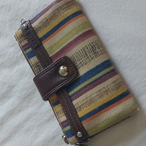 Relic Brown & Striped Wallet